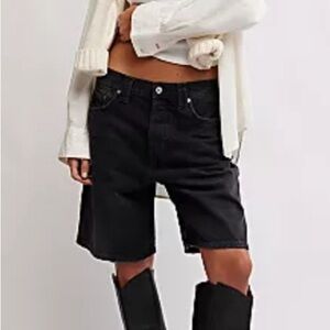 Free people: We The Free Charcoal Denim Shorts size‎ 26